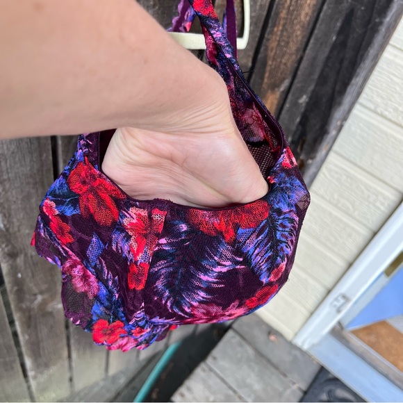 Victoria’s Secret Pink Floral Lace High Neck Push Up Bralette Sz M-DD - Picture 6 of 11